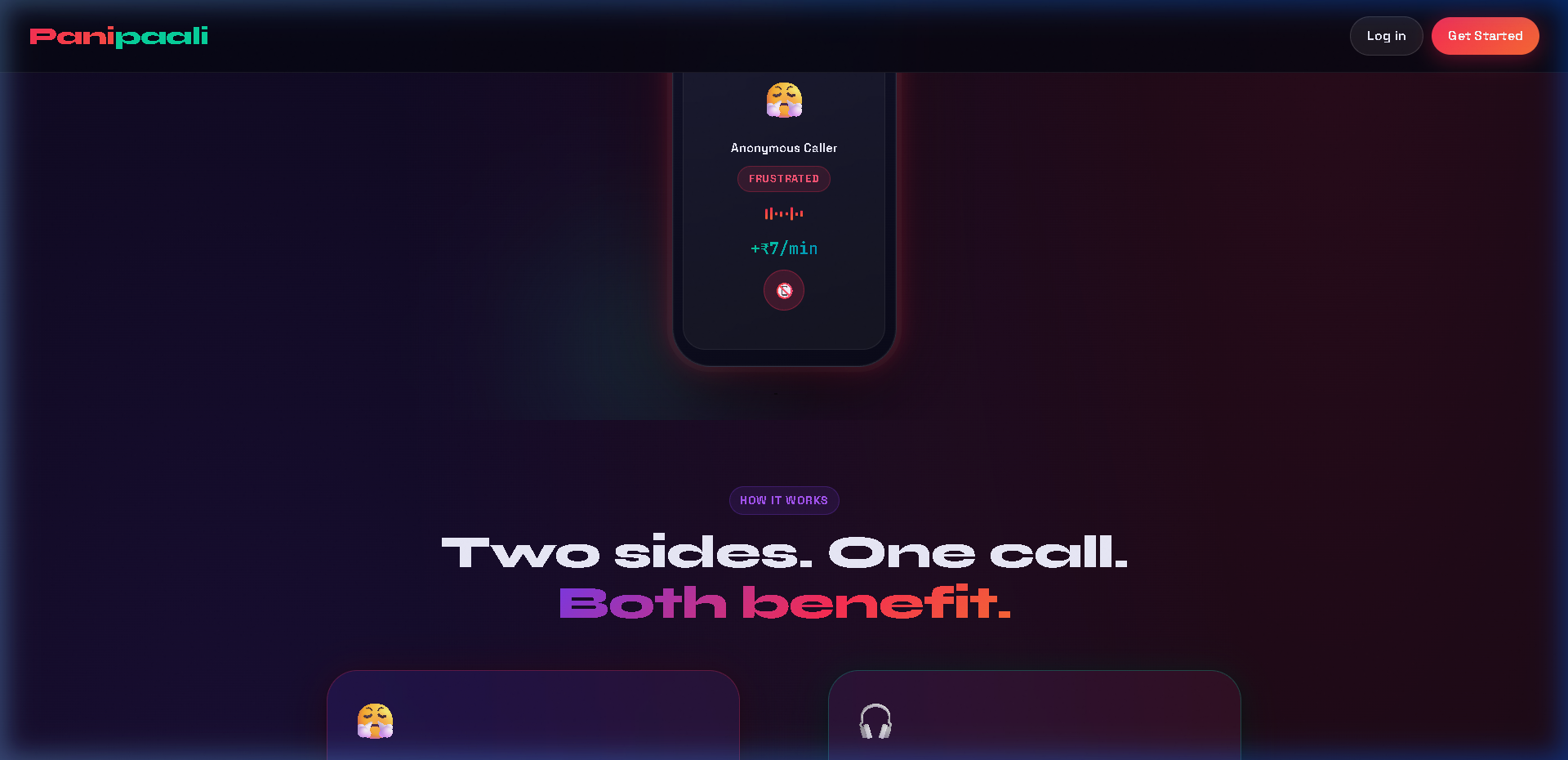 Panipaali how it works — Two sides, one call, both benefit